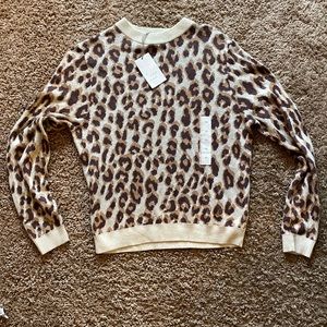 Target a new day Cheetah Print Sweater X-Small NWT